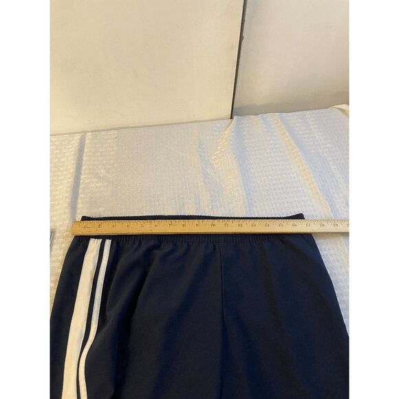 Nike Capri Active Pants large 12/14 Navy white Stripe#56323 Y2K - Picture 7 of 8